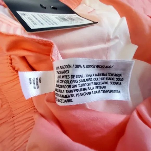 Art Class Girls Cargo Pants Relaxed leg  XL 14 Coral Cotton & Recycled Polyester - Picture 6 of 9